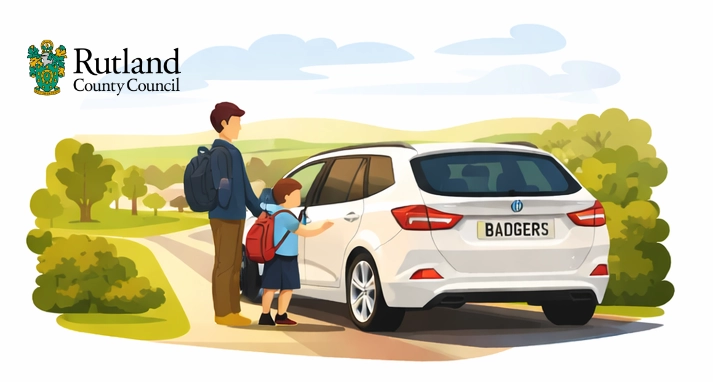 rutland county council home to school transport illustration